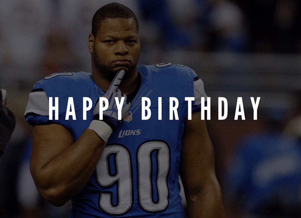 Happy 28th Birthday to Ndamukong Suh!  