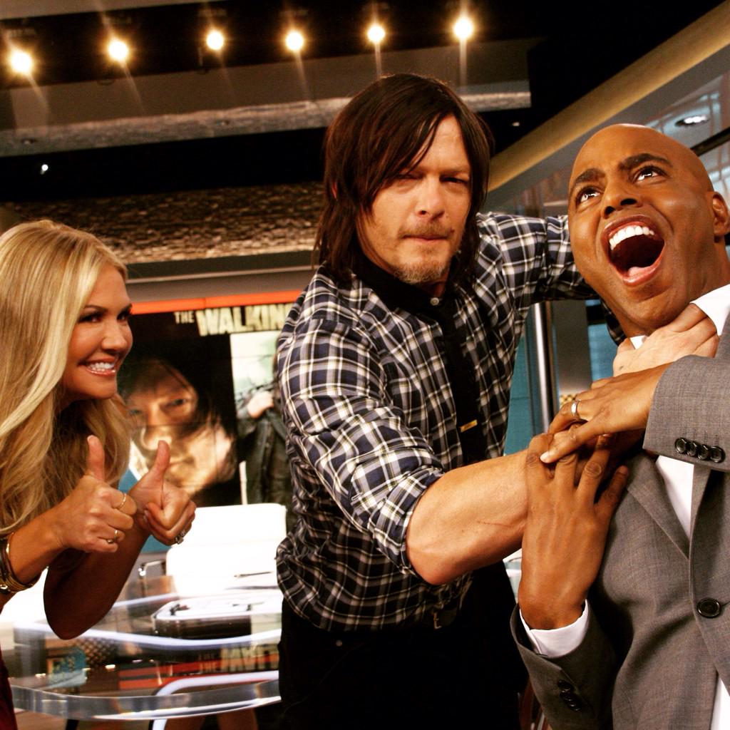 Happy Birthday Norman Reedus! Thanks for showing Kevin some of your moves. 