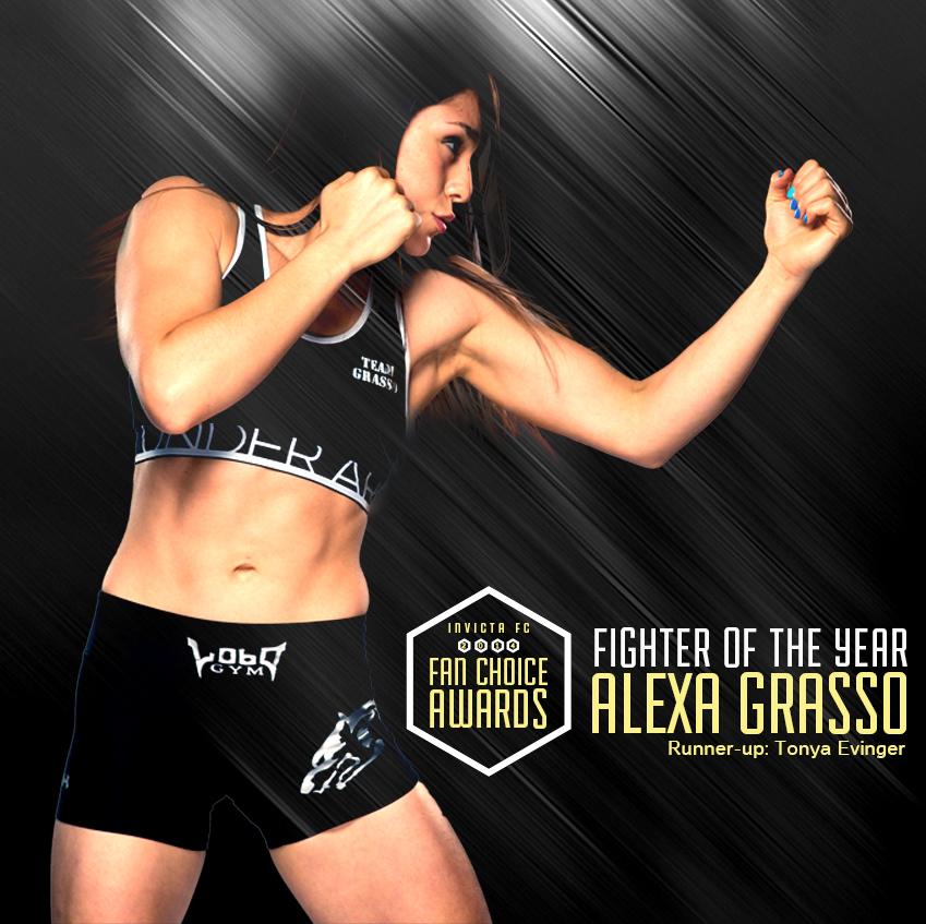 InvictaFights's tweet photo. Once again, it was unbeaten straw weight @AlexaGrasso who earned your votes as the fighter of the year! http://t.co/8WUhIzTmA4