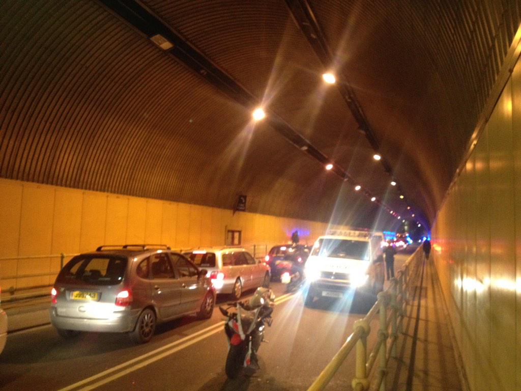 Crash in Jersey tunnel ITV News