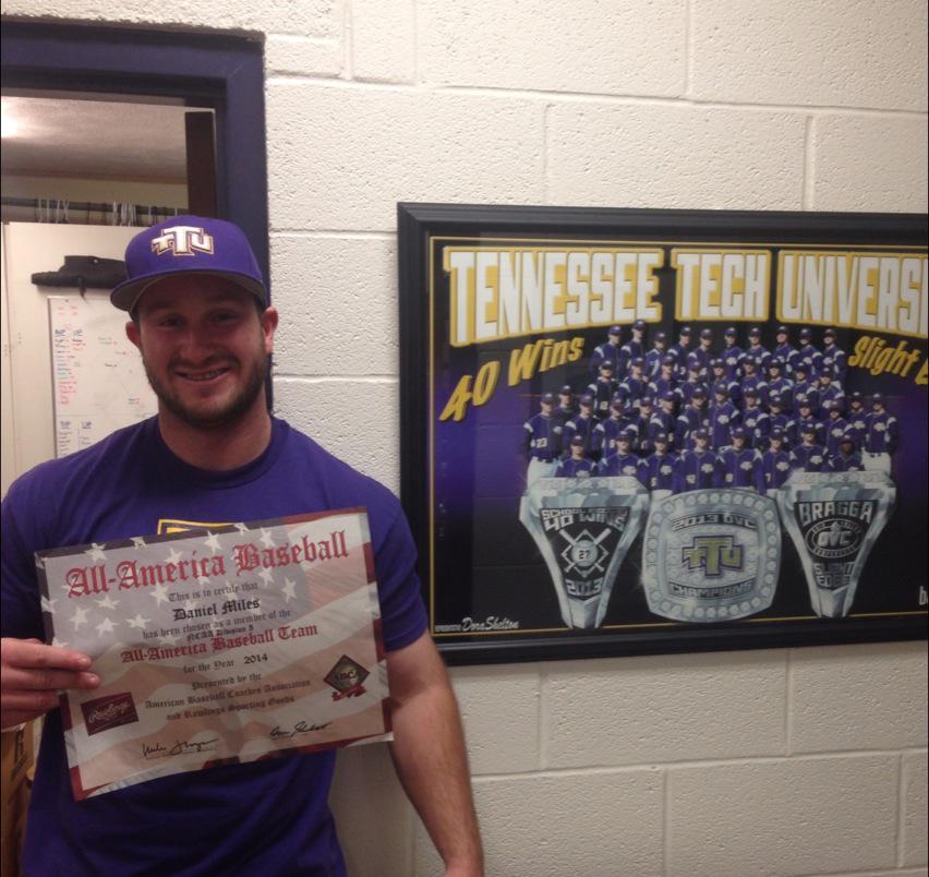 TNTech_Baseball's tweet photo. 2014 ABCA and Rawlings All-American certificates made it in for @danielmiles1010, @bo_25, and @bthom35. http://t.co/2kUS3tLdq9