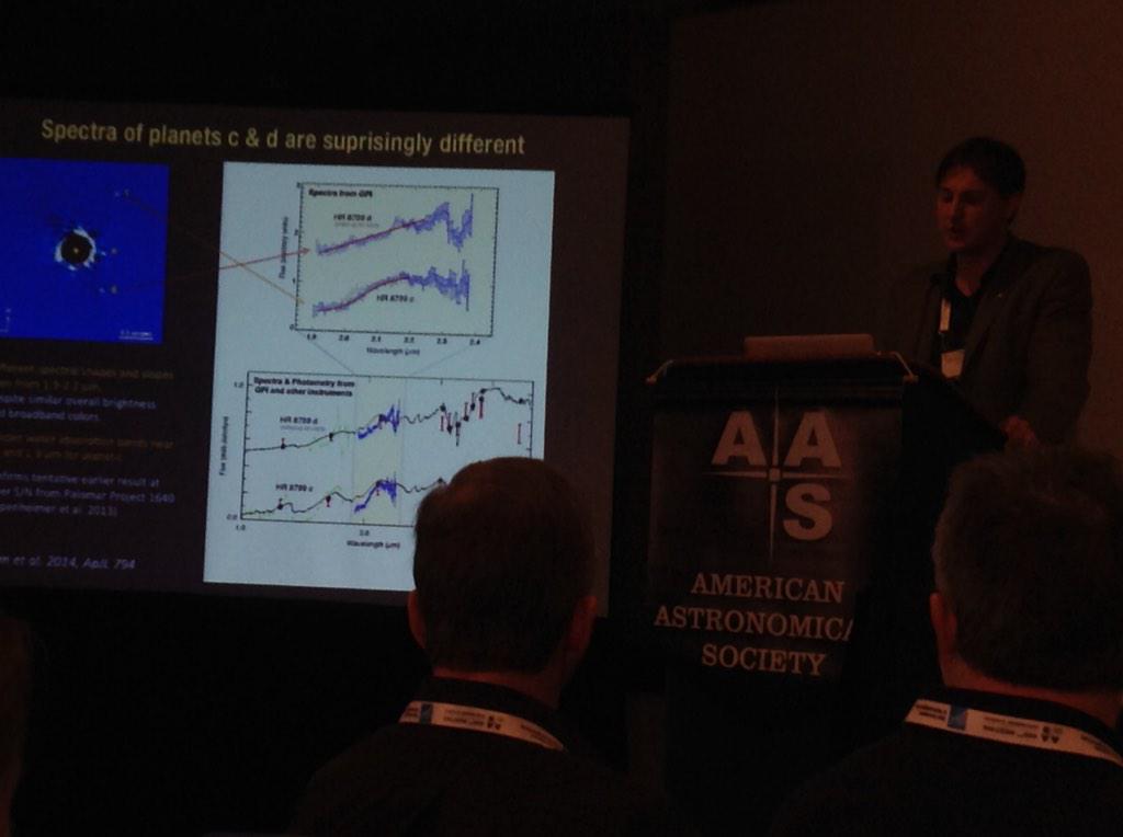 Marshall Perrin presents first planet spectra with The Gemini Planet Imager #aas225