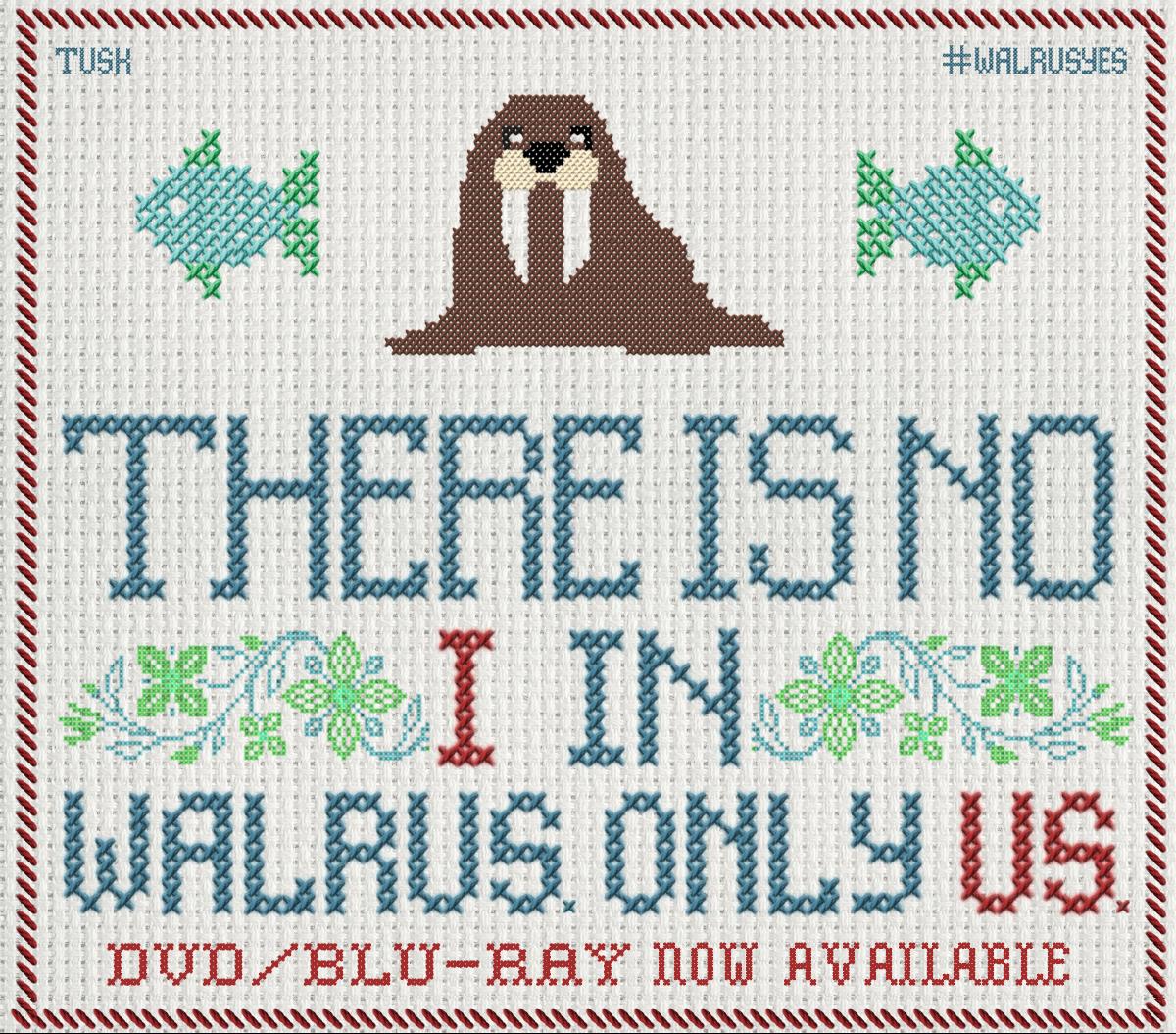 All you need is some needle and thread. Own TUSK today: bit.ly/Tusk_Blu-ray