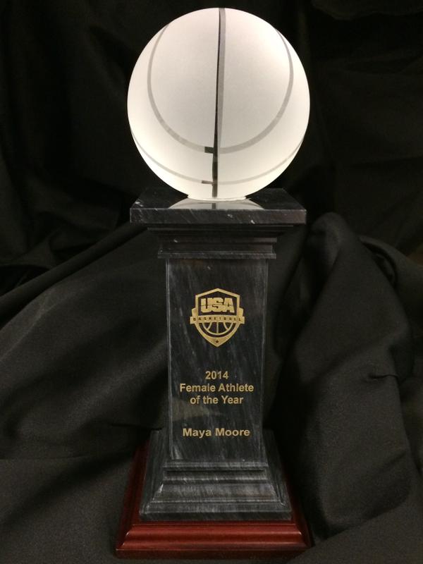 WNBA's tweet photo. Congratulations @MooreMaya! 

Moore Honored As 2014 USA Basketball Female Athlete Of The Year: http://t.co/BjYw5hRKkq http://t.co/1AIBCVuiFO