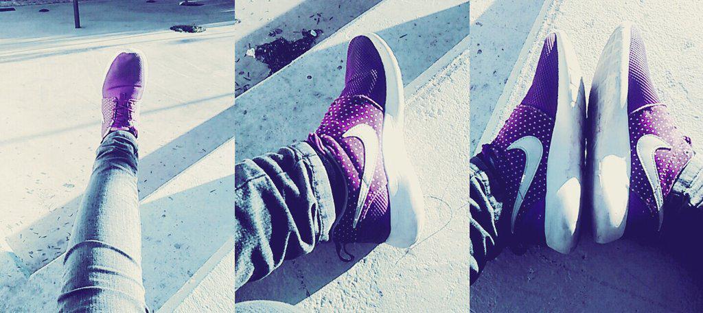 QueenYyusra's tweet photo. Look my new purple  ruge run @Nike 💕 http://t.co/eA6ByBqami