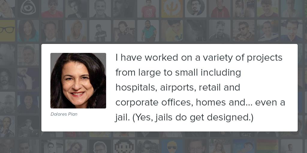wisewordsco's tweet photo. "I have designed hospitals, airports, retail and corporate offices, homes and even a jail" #InteriorDesign #design http://t.co/6wd0Bv7zOn