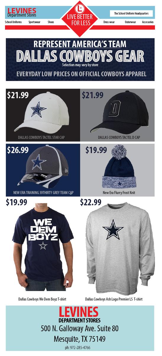 LevinesDS's tweet image. Get ready for the Ice Bowl with new #DallasCowboys gear! @LevinesDS  at Mesquite!