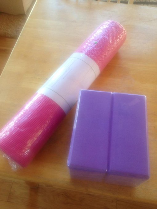 And who was the ninja gifter who got me the yoga mat and yoga blocks?! Thank you so much! http://t.c<a href="/tag/mvsales"class="tags"><span>#mvsales</span></a>