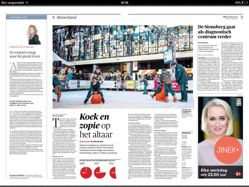 franciscushuis's tweet photo. Vandaag artikel #ijsbaan #weert #franciscushuisweert in @nrc 👍👍 http://t.co/aWVjrX744R