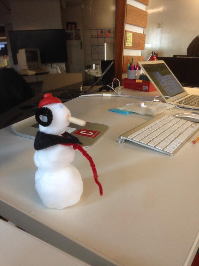 CapitalOneTech's tweet photo. Usually we prototype. Today we snowtotype. #snowday #dctech http://t.co/xwi2Z7KYiJ