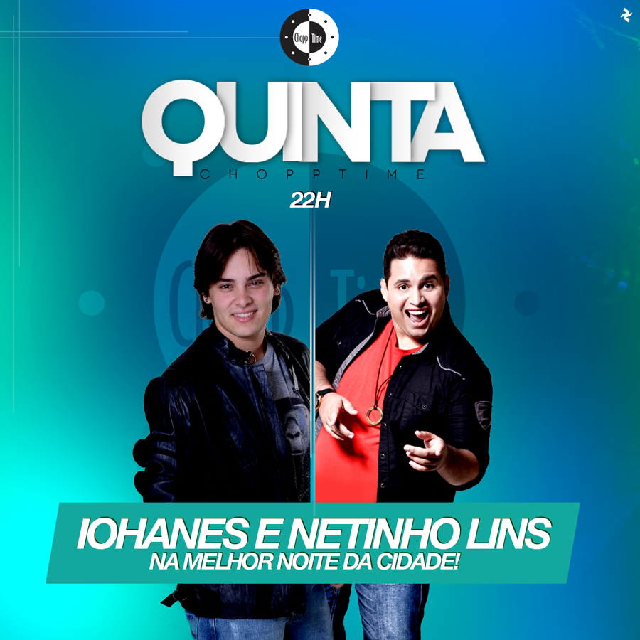 ChoppTimeJP's tweet photo. Farra boa é na Quinta Chopp Time com @netinholins e Iohanes! Chama a galera e vem curtir, às 22 horas. http://t.co/wBA5irUfCs