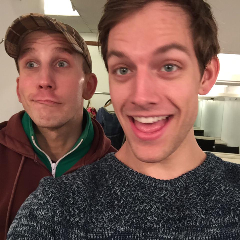 TAYTEEHANSON's tweet photo. The beautiful (handsome) @SuttonLee5678 prepping for his show tomorrow night @newworldstages be there!!! http://t.co/fabLleziFO