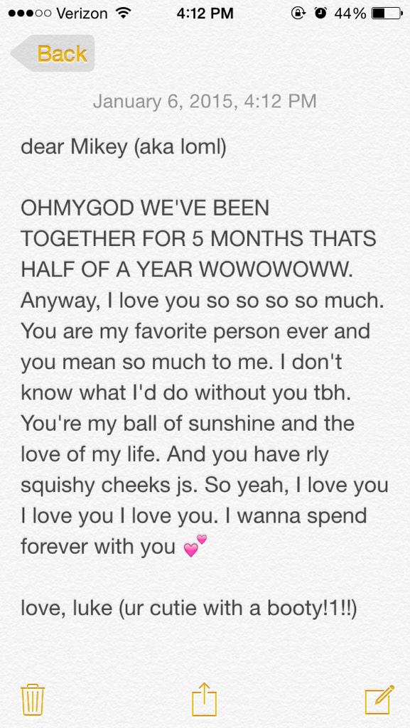 <a href="/dxddyasf/">Michael.</a> happy 5 month anniversary my sunshine ☺️😘💗