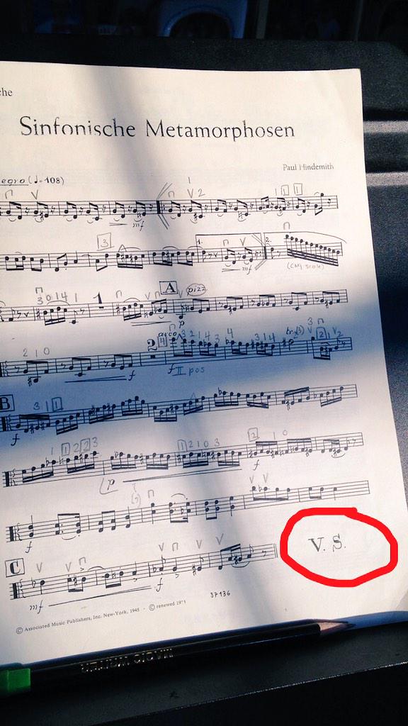 shitviolistsay's tweet image. I&apos;m convinced &quot;V.S.&quot; stands for &quot;very shitty page turn&quot;. #scumbagpublishers #orchestraproblems @Orchestra_Probs