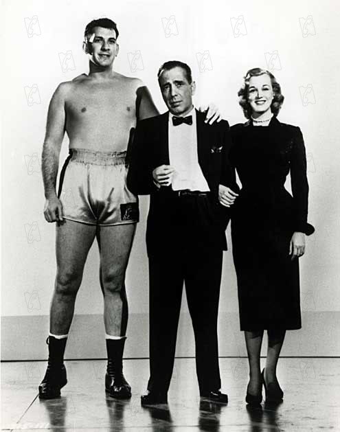 Happy birthday Mike Lane, wrestler turned actor, 82 today; here with Bogart & Jan Sterling on The Harder They Fall 