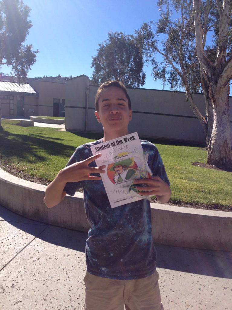 S/O to our New student of the Week!!