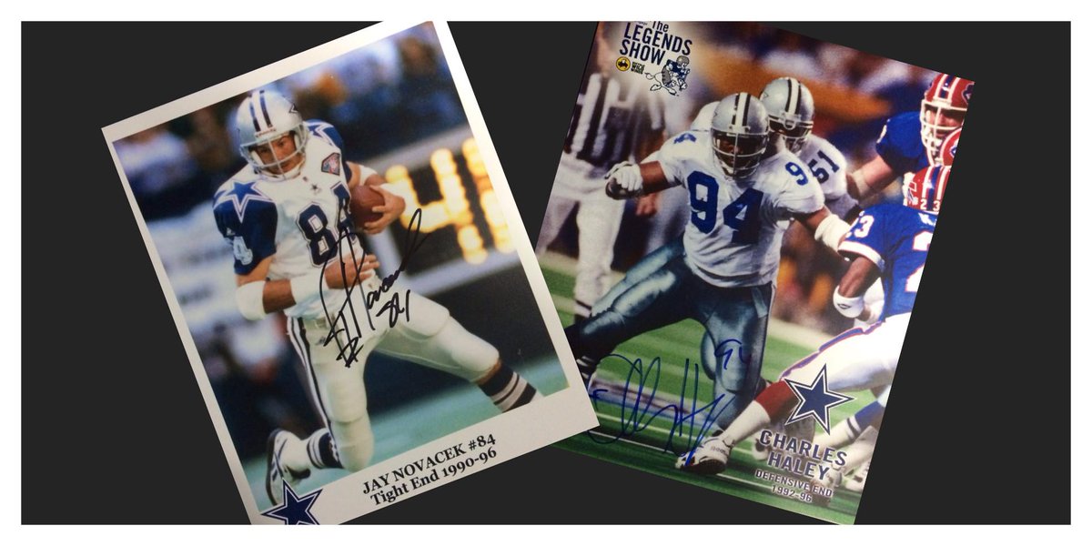 dallascowboys's tweet image. Follow and RT to win this prize pack signed by @JayNovacek84 and @CharlesHaley94
