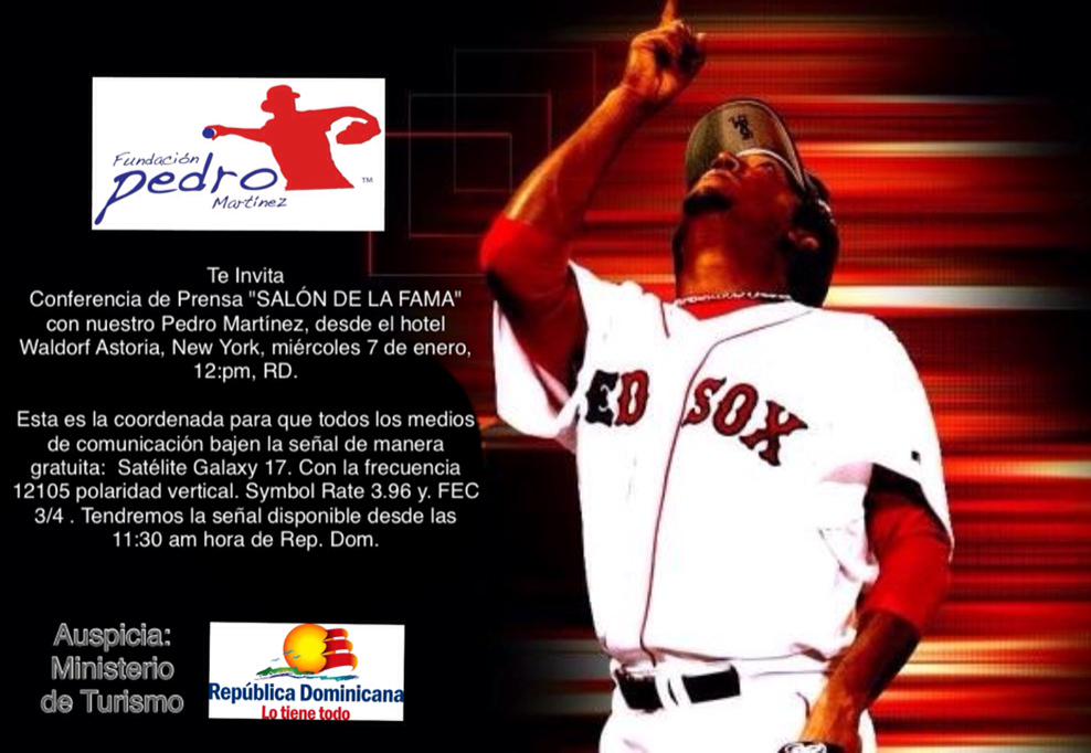 Invito a mi pueblo Dominicano a sintonizar mañana a las 12 pm, la rueda de prensa gracias a @MiTurRD  <a href="/FundPedro45/">Pedro Martínez Foundation RD</a>
