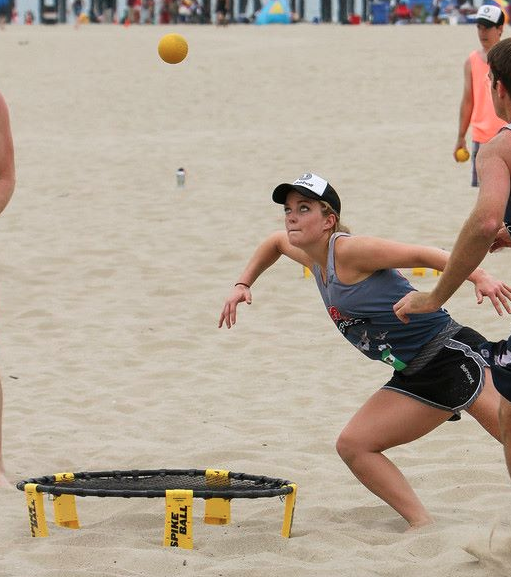 Spikeball's tweet photo. Happy Bday to Spikeball's favorite lady! She's the company's best (only) graphic designer. We love you @JColeCreative http://t.co/iZms0hHPYd