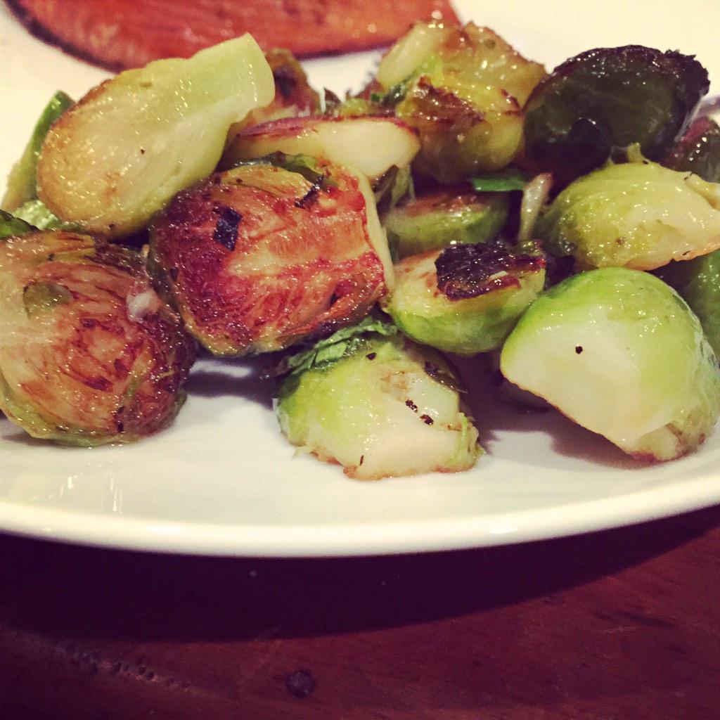 KPKords's tweet photo. Tonight, I cooked @thespenceatl's Brussels sprouts. Find the recipe in #AtlantaChefsTable cookbook, out this month http://t.co/CrwNyD8RAn