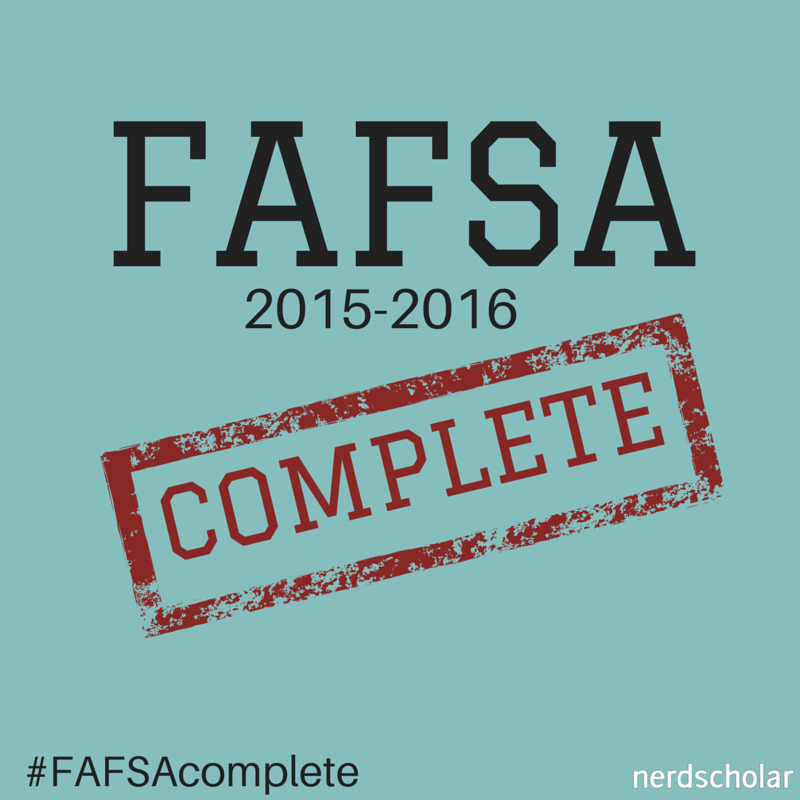 nerdgrad's tweet photo. @Rina25_k Woohoo! Congrats on finishing early. Share this badge to celebrate. #FAFSAcomplete http://t.co/lWIP09RMXc