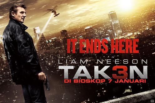 TAKEN 3 (IMAX 2D &amp; Dolby Atmos) tayang mulai hari ini di bioskop. Detail jadwal bit.ly/1BFRreJ