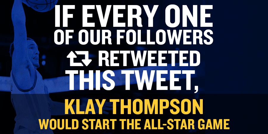 TeamKlay's tweet photo. Do it... Respect the #Splash. 
Klay Thompson 
#NBABallot http://t.co/LiW2bTbZAH