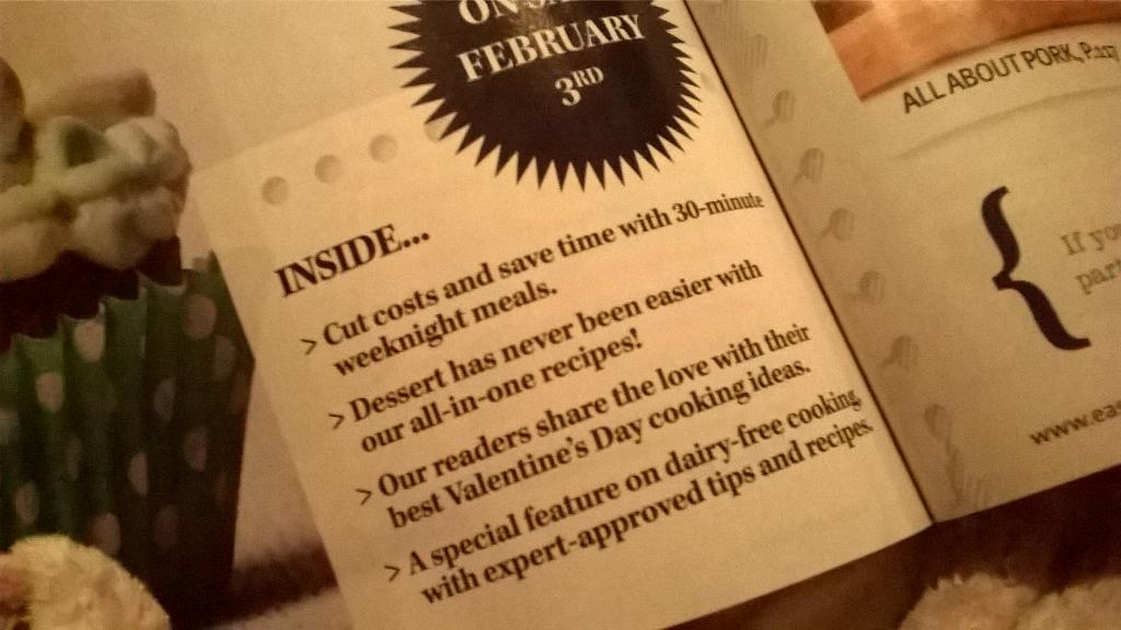 Cuteynibbler's tweet photo. @easyfoodmag very happy to see dairy free coming to my favourite magazine next month. http://t.co/vxvkxpxw3t