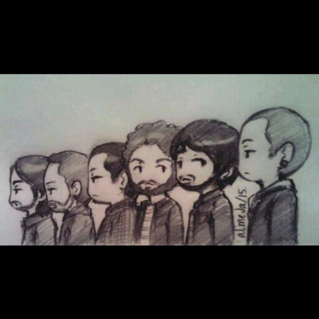 ricolpu's tweet photo. #lpfanart #linkinpark #lp2010 #RobBourdon #DaveFarrell #JoeHahn #BradDelson #MikeShinoda #ChesterBennington http://t.co/7eXdqdz9xA