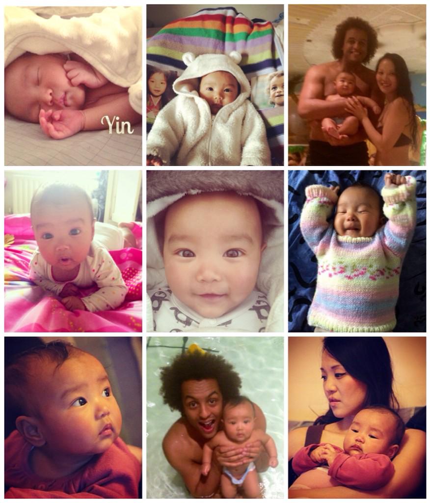 Happy 5 months to our little lady! @AdamRaeCreation I love you &amp; Yin. Thanks for amazing team work. 👌😘