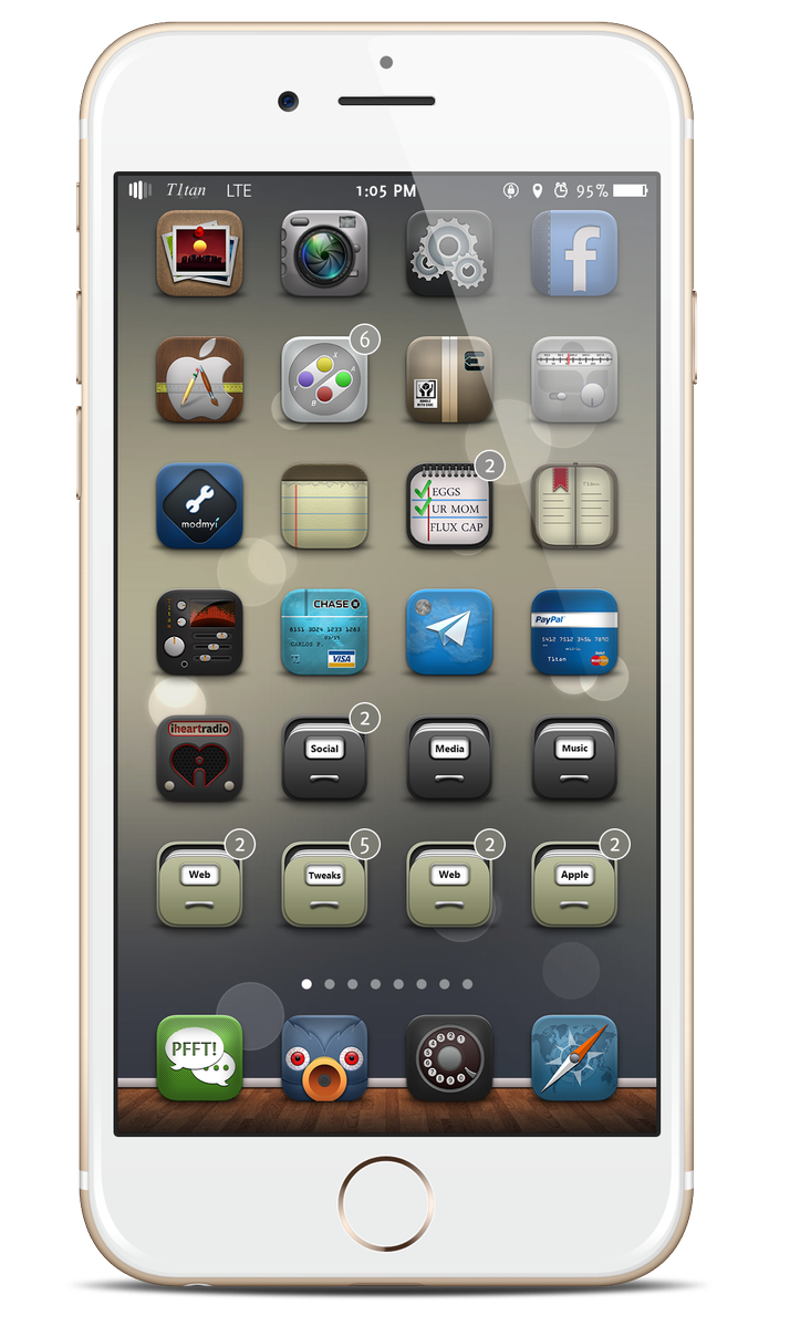 Cjmann1ng's tweet photo. #T1tan8 #foldericons are live in #Cydia !!! RT #Winterboard #iOS8 #iphone6 http://t.co/qwElQqp77S