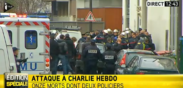 fumettologica's tweet photo. Aggiornamenti dall'attentato alla redazione di #CharlieHebdo http://t.co/RBwGJNkPi8 http://t.co/ZbFJHEpGeD