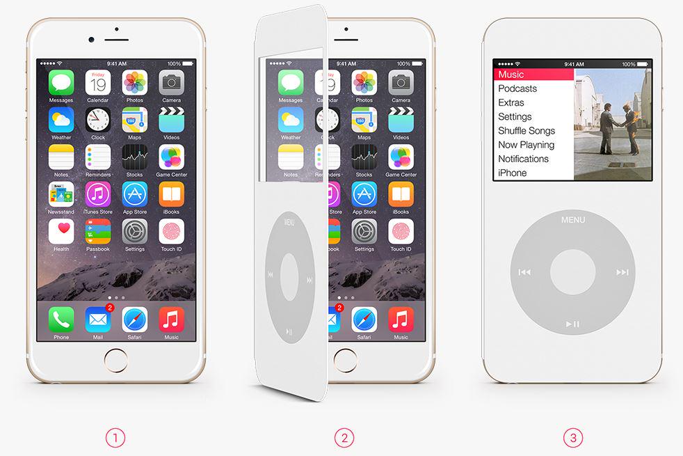 piweeFR's tweet photo. Un concept génial de cover pour transformer votre iPhone en un véritable iPod > http://t.co/yRbaba1BLj #apple #iphone http://t.co/sptCenn9Ln