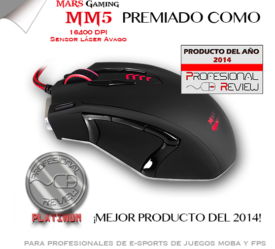MarsGaming_'s tweet photo. #Throwback2014. El #MM5 gana el premio al mejor ratón del año en @ProfesionalRev . http://t.co/9G1v5WPEOI http://t.co/KNeV57qUi9