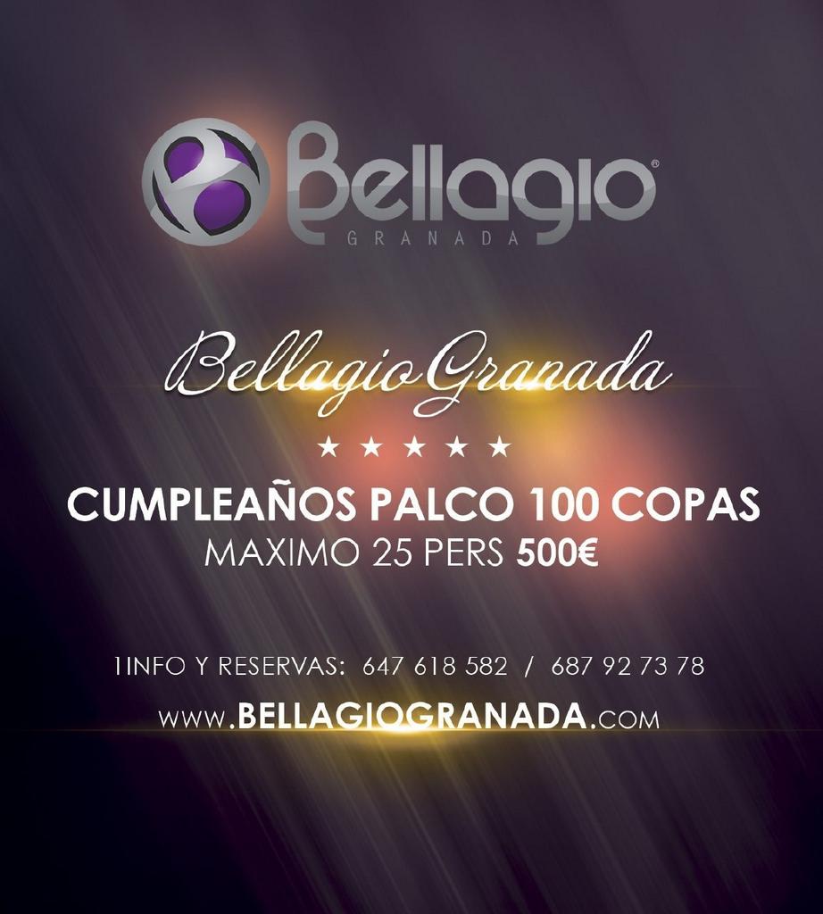 BellagioGranada's tweet photo. Tu cumpleaños o celebración más especial es en BEllagio! Infórmate! http://t.co/prPx5xCbb3