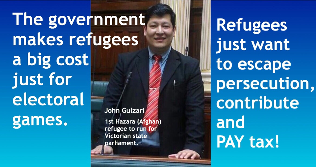 lucyham's tweet photo. Refugees will give so much if we let them, #Australia @Kon__K @ASRC1 #auspol #standuptoprotect (with JG's permission) http://t.co/dLBPkhD4Tz