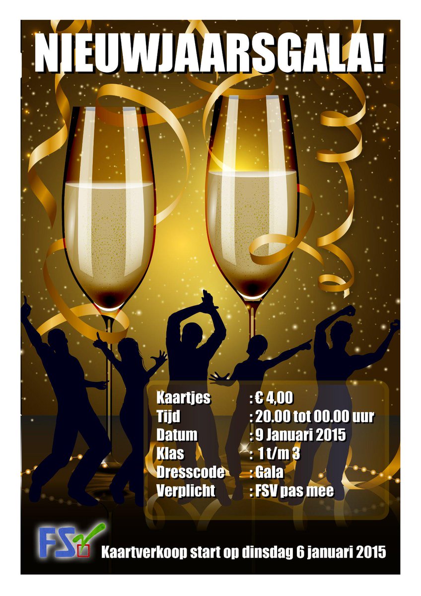 Vrijdag a.s. nieuwjaarsgala !