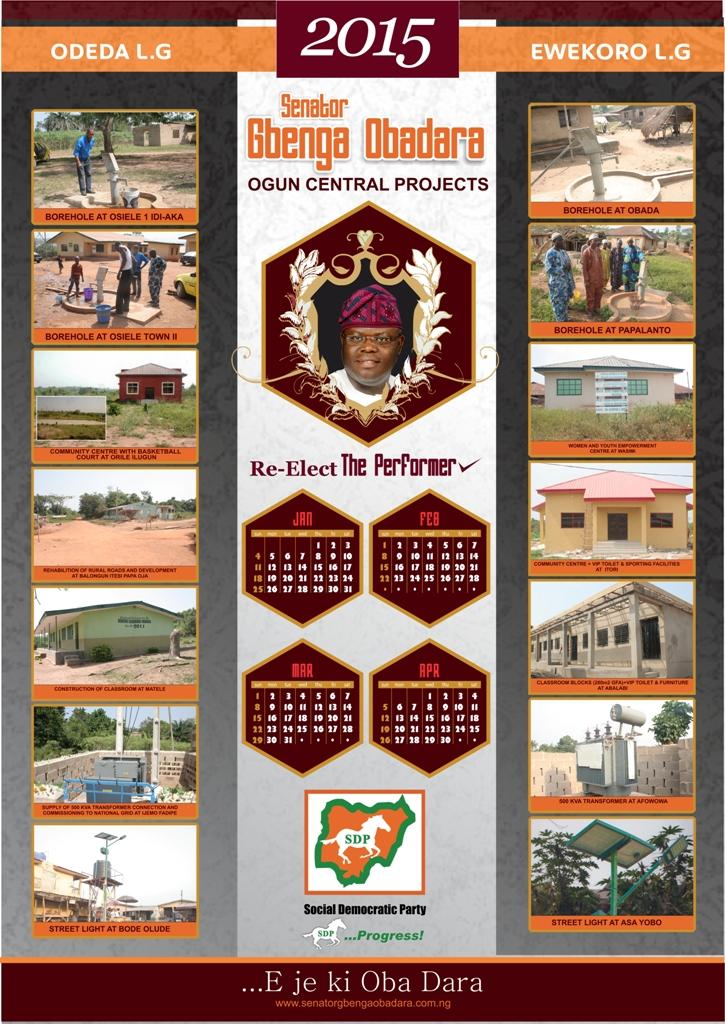 Obadara4Senate's tweet photo. Re - elect Olugbenga Obadara Ogun Central - E je Ki Oba Dara. SDP Progress http://t.co/ja8brMpl1i