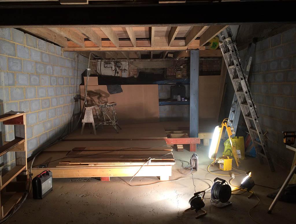 DeptfordCinema's tweet photo. Another eve of #DCBuild yesterday making ramps for cinema seats! 5-9pm every eve, come get involved+ spread the word! http://t.co/7SLgyoW7W3