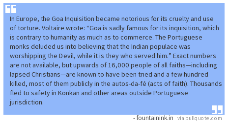 fountainink's tweet photo. How #Goa's #FrancisXavier was the patron saint of the #GoaInquisition http://t.co/4jX3nwwaW6 #GoaExposition #OldGoa http://t.co/3INLSIkC3i
