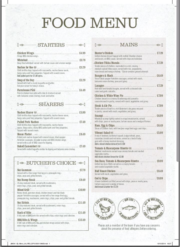 TheNortonArms's tweet photo. Our new menu and lunch deal starts fri 9th jan from 12pm. http://t.co/edWLV02yOb