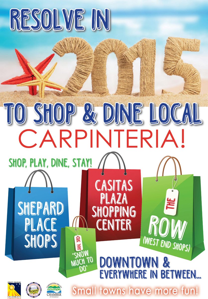 Resolve to shop local, shop #carpinteria this year!