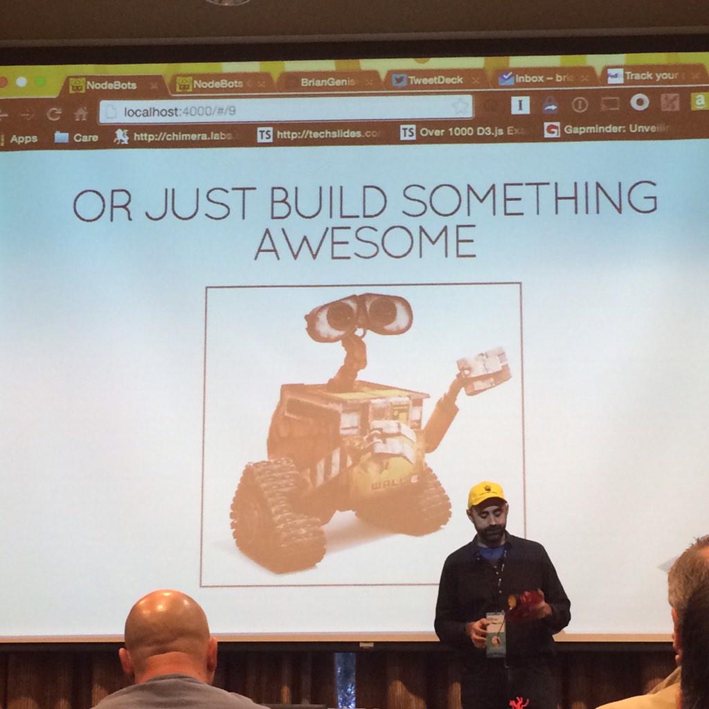 pushorpull's tweet image. #codemash2015 #nodebots @BrianGenisio