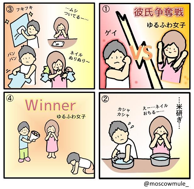 ゲイ漫画38【ゆるふわ女子VSゲイ】 