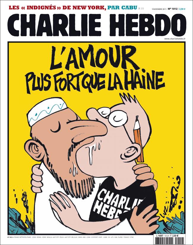 Retweet if you think satire should not be censored:
"Love stronger than hate":
#CharlieHebdo