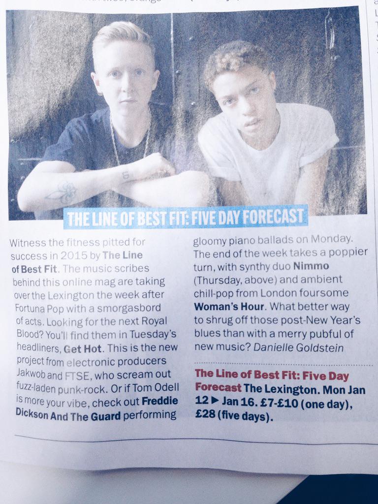 We're playing at The Lexington next Tuesday for <a href="/bestfitmusic/">THE LINE of BEST FIT</a>!