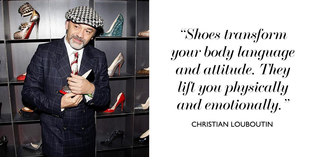 NETAPORTER's tweet photo. Happy birthday Christian Louboutin! @louboutinworld  http://t.co/94jpiVT1IL http://t.co/fEiZcPChfv
