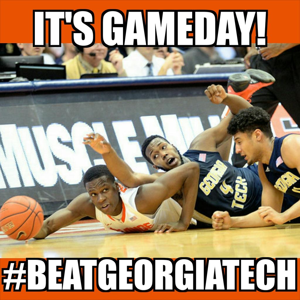 Cusememes's tweet photo. #GAMEDAY #BEATGATECH #RUNACC http://t.co/GsxNxIXTo3