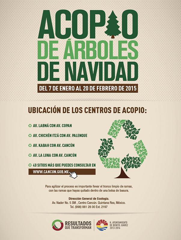 AytoCancun's tweet photo. Hoy iniciamos con el acopio de los arbolitos de Navidad. #TraeTuÁrbol #Cancún #BenitoJuárez #ResultadosQueTransforma http://t.co/uRClUuUvUu