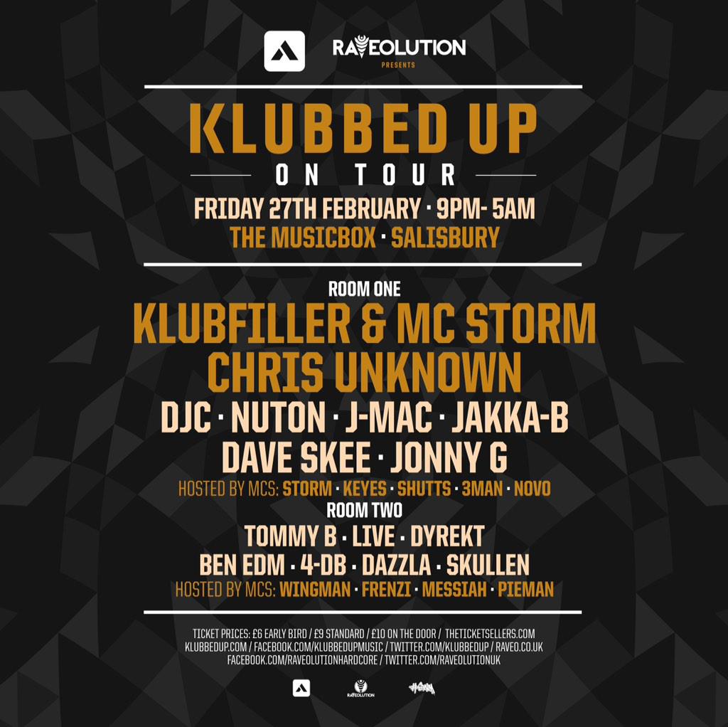 #klubbedup 27/02/15 <a href="/Klubfiller/">Klubfiller</a> <a href="/realemceestorm/">Storm</a> <a href="/chrisunknown/">Chris Unknown</a> <a href="/only1djc/">DJC</a> @DJNuton @J_Mac_Music @DJJakkaB <a href="/SkeeDave/">Dave Skee</a>